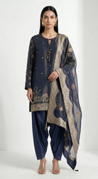 Black & Gold Kurta Set