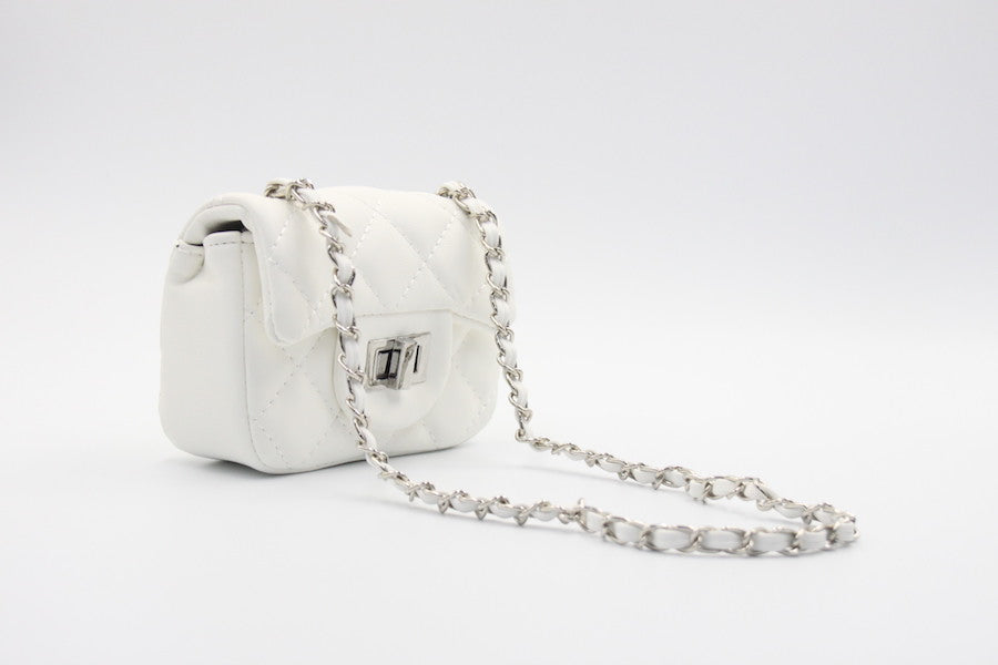 Women's White Mini Handbag